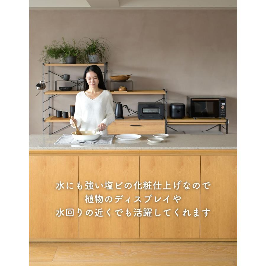山善 ラック キッチンラック 木製棚板 3段 幅85.5 奥行き41.5 高 山善 ラック キッチンラック 木製棚板 3段 幅85.5 奥行き41.5 高