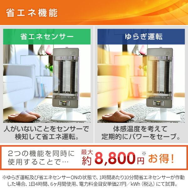 CORONA（住宅設備） 電気ストーブ カーボンヒーター 本格遠
