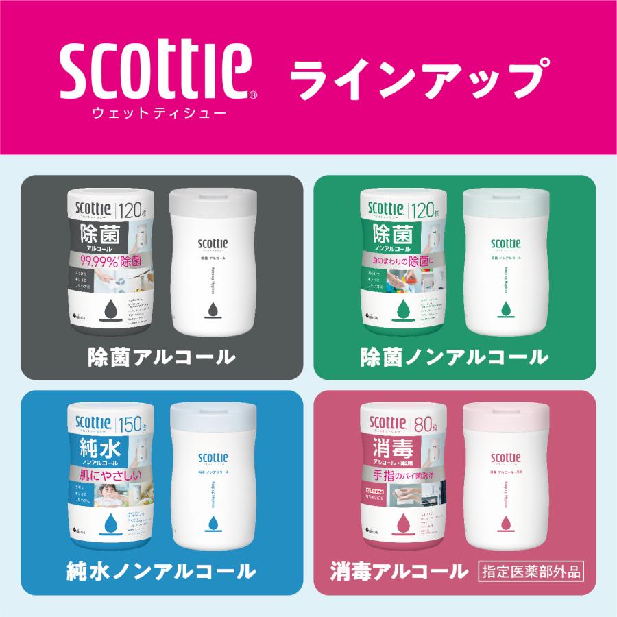 スコッティ（scottie） ウェットティッシュ 除菌 アルコール つめかえ