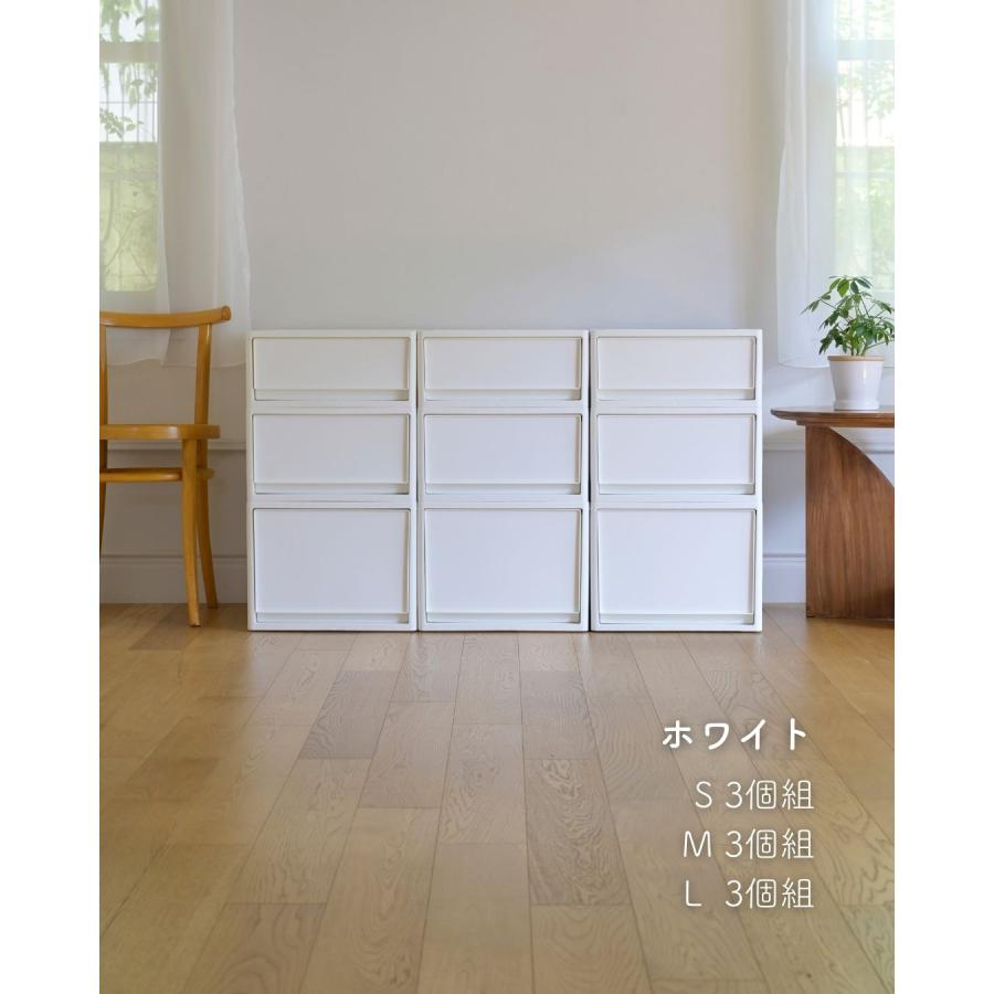 2個組 M 中が透けない 収納ケース 引き出し 奥行き53 収納ボックス 幅