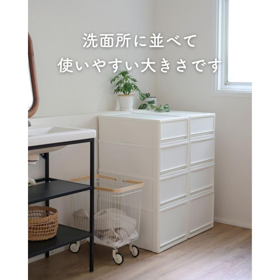 2個組 L 中が透けない 収納ケース 引き出し 奥行き53 収納ボックス 幅