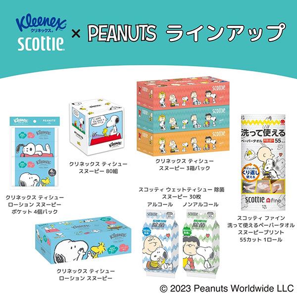 日本製紙クレシア クリネックス ポケットティッシュ スヌーピー 20枚