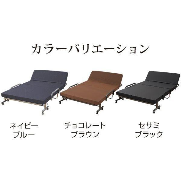 山善（YAMAZEN） 折りたたみベッド (カラー：チョコレートブラウン