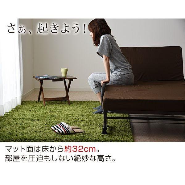 山善（YAMAZEN） 折りたたみベッド (カラー：チョコレートブラウン