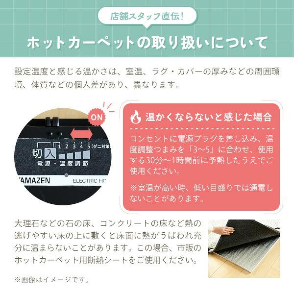 山善（YAMAZEN） ホットカーペット 1畳 小さく折りたためる ホット
