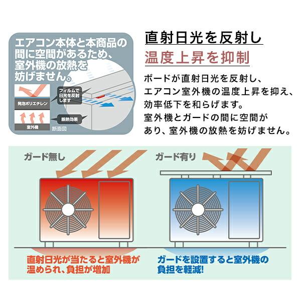 山善（YAMAZEN） 室外機カバー エアコン室外機カバー アルミ エアコン