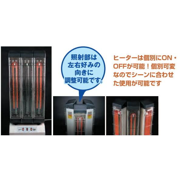 ナカトミ 遠赤外線電気ヒーター IFH-30TP 電気暖房 シーズヒーター