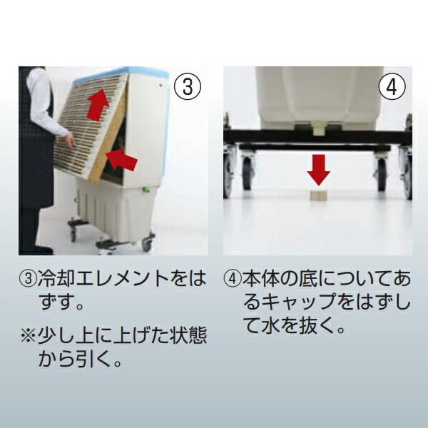 業務用 大型 気化式送風機 (冷風・加湿) オゾーン290 CF-290N-OZ 冷風扇風機 冷風機 送風 扇風機 スポットクーラー 工場扇 熱中症対策 加湿器 除菌 消臭の画像