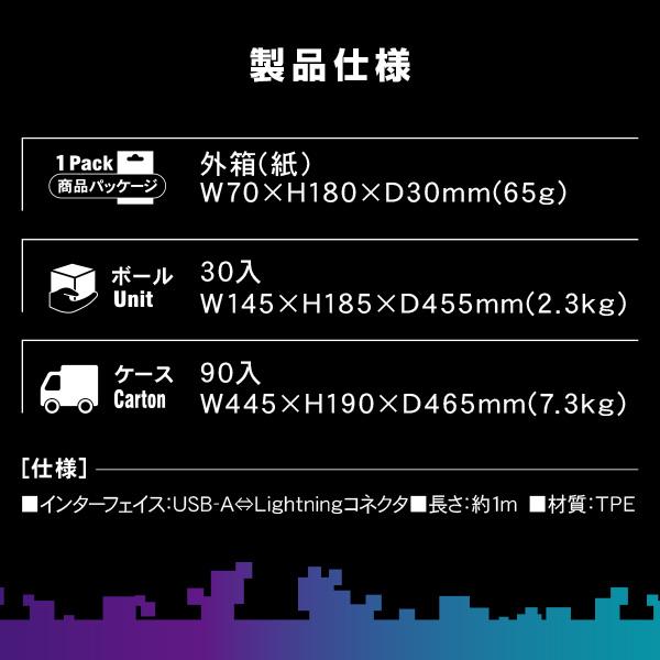 ライトニング ゲーミングケーブル ゲームケーブル コネクタ変形可能 1mタイプ Mfi認証品 CHLG10-RD スマホ ケーブル ゲーム 変形 L型 U型 ゲーミング Lightning｜e-kurashi｜08