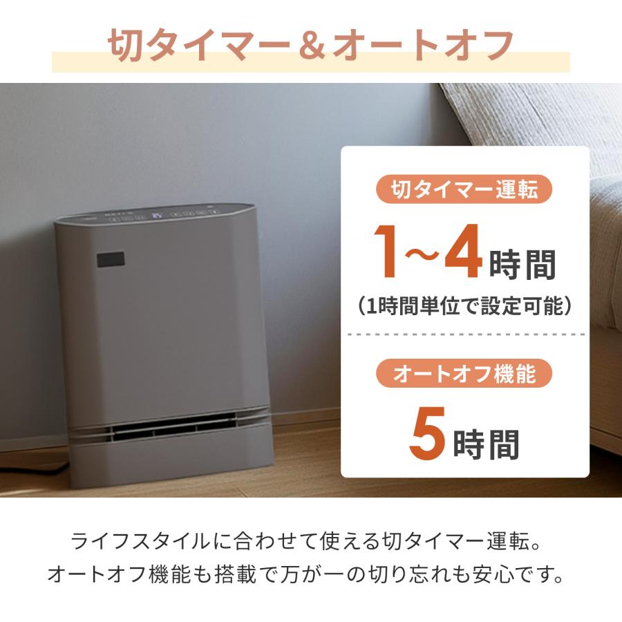 山善（YAMAZEN） ヒーター パネルセラミックヒーター 温度センサー 人