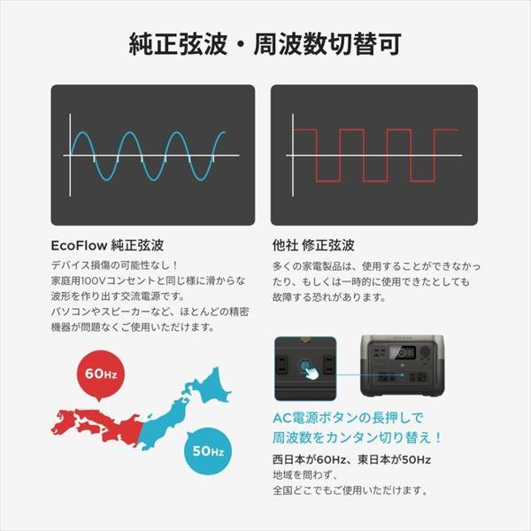 ECOFLOW ポータブル電源 RIVER2 リバー2 256Wh(20Ah12.8V)ZMR600-JP