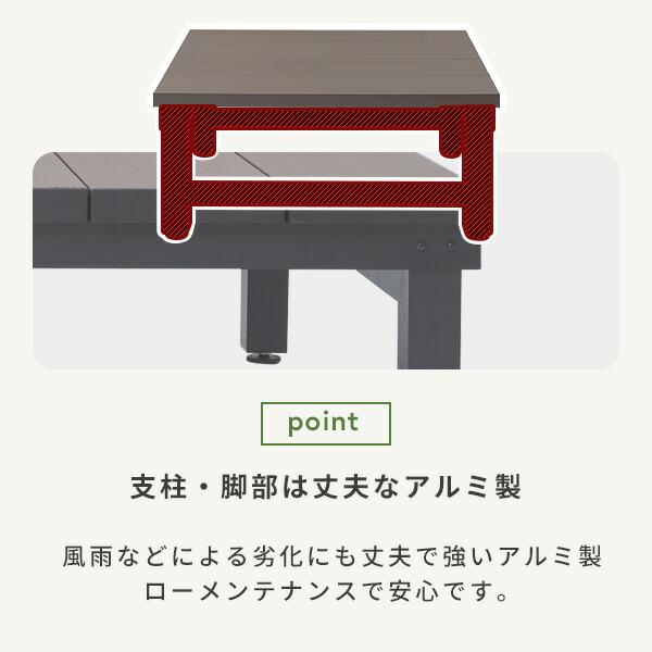 山善（YAMAZEN） ウッドデッキ ガーデンファニチャー 人工木 90×120cm