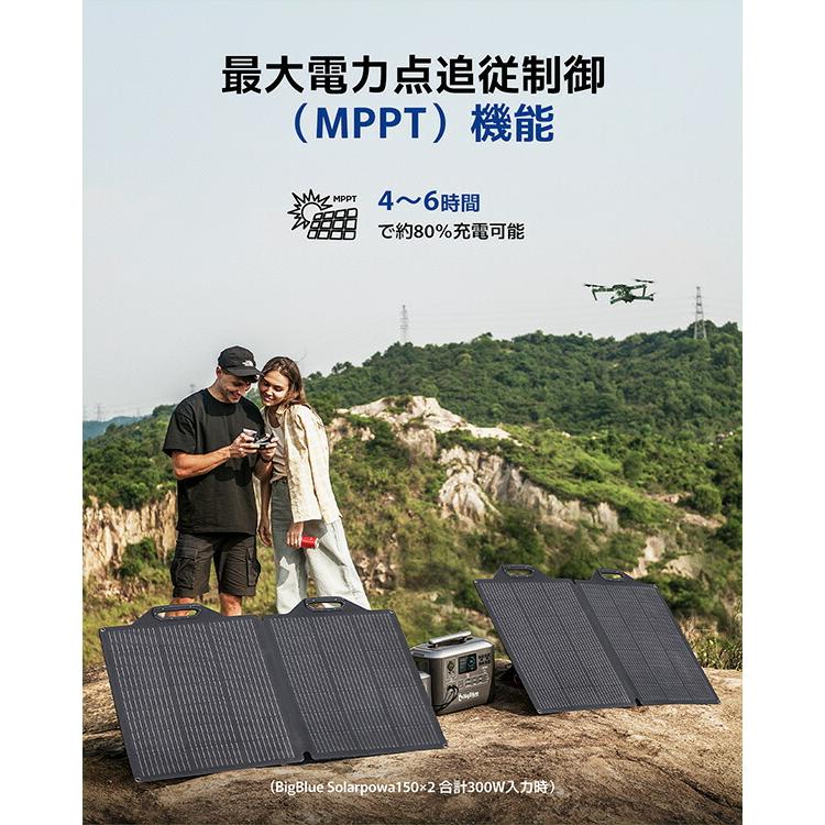 BigBlue リン酸鉄 ポータブル電源 バッテリー充電器 車中泊グッズ