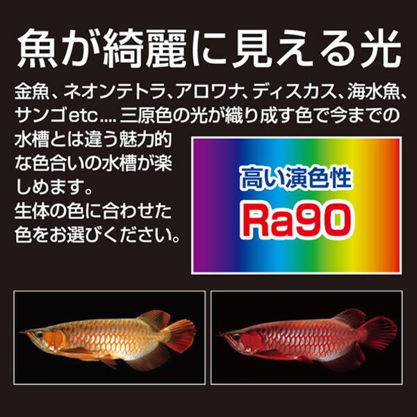 ZENSUI LEDライト 多色調光・調色機能付き 楽天市場】ゼンスイ LEDライト 120cm水槽用 マルチカラーLED II