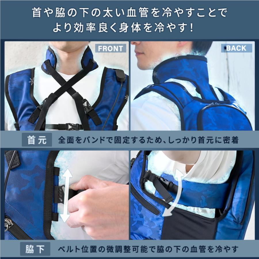 今日まで値下げ！【新品未使用】水冷服水冷ベスト ダイレクトクールプレミアム 山善 山善（YAMAZEN） 水冷服 ウェア単品 水冷ベスト 2026年モデル