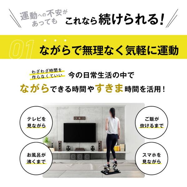 サイドステッパー 油圧式 保護マット付 FA51 グレー ステップ運動 ステッパー 脚痩せ ヒップアップ ダイエット 健康器具 有酸素運動 アルインコ_7