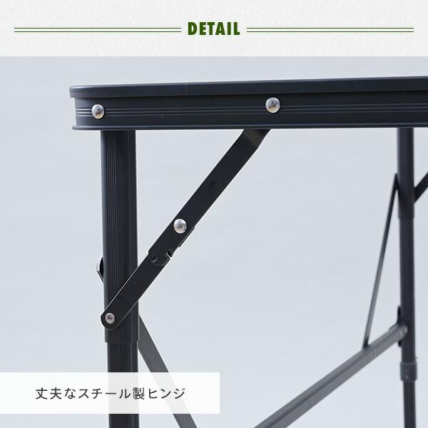 山善（YAMAZEN） アウトドアテーブル キャンプ テーブル 大型 180×80