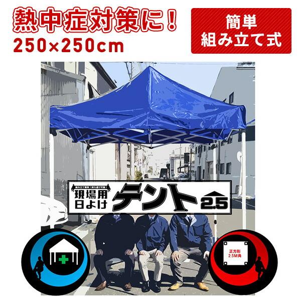 日よけテント W250×D250cm 折りたたみ 収納バッグ付き Y-NT001 工具