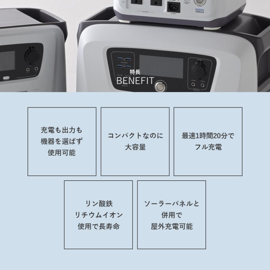 山善 ELEIN ポータブル電源 大容量 リン酸鉄 1200W YPB-RS1200 山善 ELEIN ポータブル電源 大容量 リン酸鉄 1200W YPB-RS1200