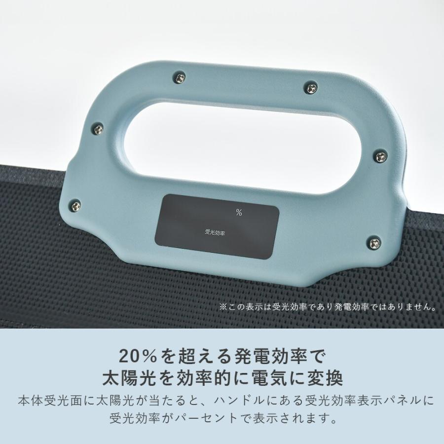 山善（YAMAZEN） ELEIN ソーラーパネル 60W 相当 YSP-M60 ポータブル