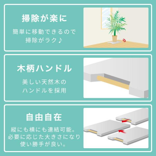 縦にも横にも連結できる平台車 スレスレキャリー 4個組 超薄型 幅40
