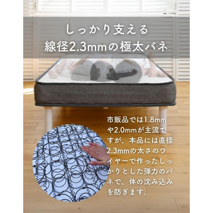 山善（YAMAZEN） マットレス ボンネルコイル 厚み15cm ダブル : くらし