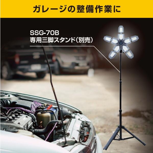 まきぞうさま専用 倉庫やガレージに！ティーネットジャパンLED照明　2個 山善（YAMAZEN） LED ガレージライト 作業灯 GL5-1000S 10000lm 口金