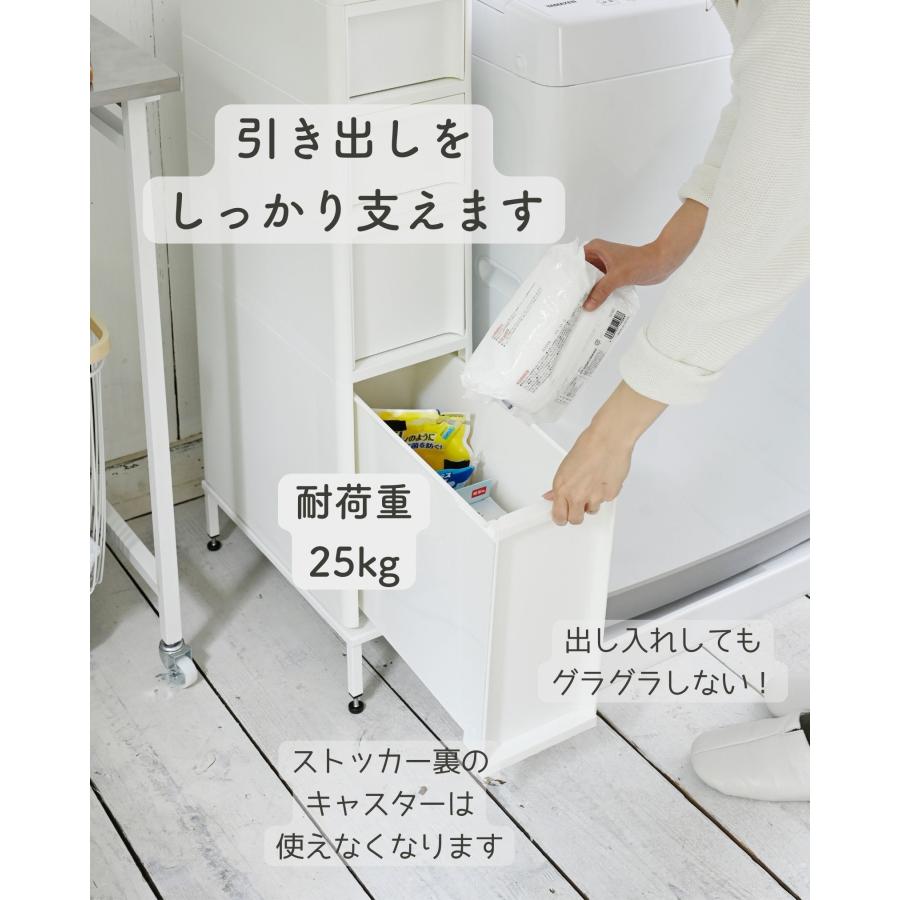 スリムストッカー専用 脚 幅18.4 ラック 防水パン 段差をまたげる