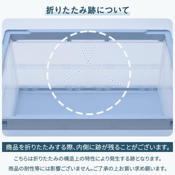 RISU（リス） 折りたたみコンテナ 50L 5個セット 収納ボックス
