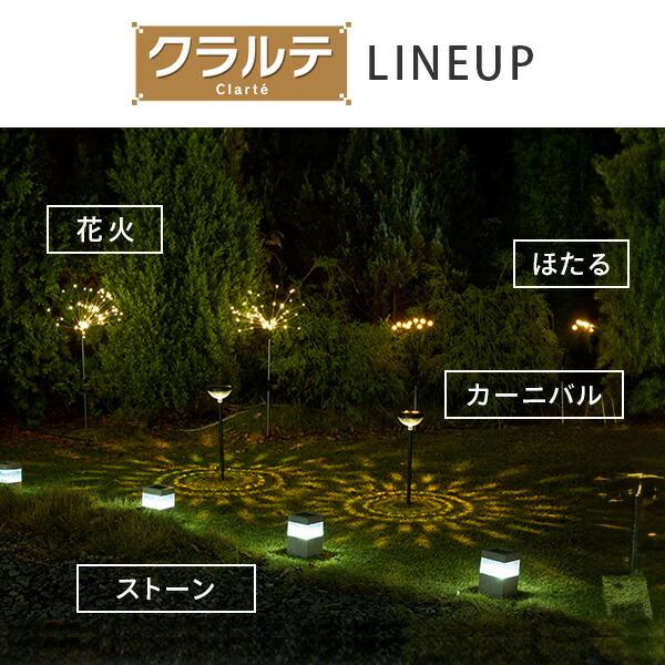 LEDソーラーライト クラルテ ストーン ガーデンライト 4個セット