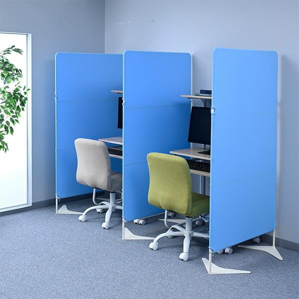 山善（YAMAZEN） パーテーション クロス 間仕切り 連結可能 自立式 幅