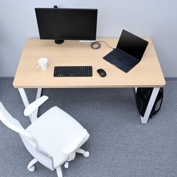 サンワダイレクト パソコンデスク 幅140cm ホワイト奥行き70cm 楽天市場】デスク パソコンデスク 140cm幅 奥行70cm PCデスク