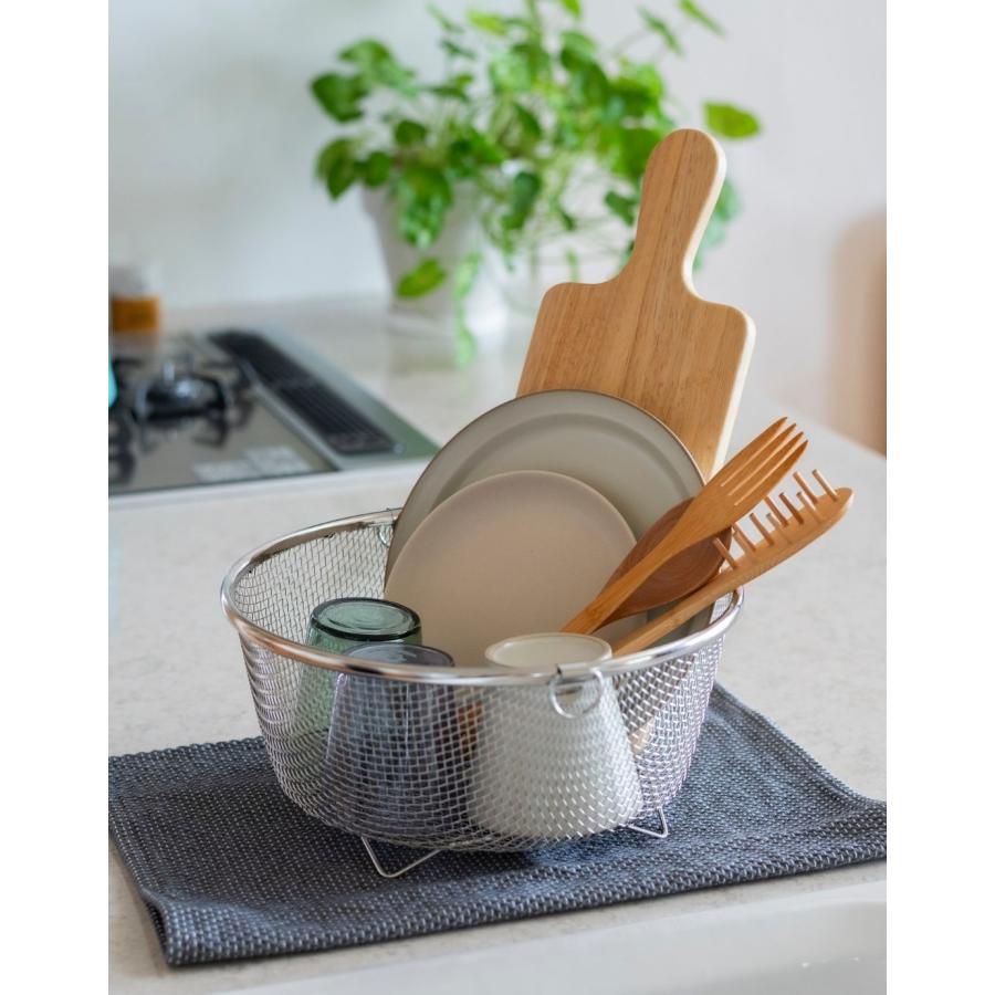 水切りかご 水切りラック 丸深型 食洗機対応 すっきり暮らす