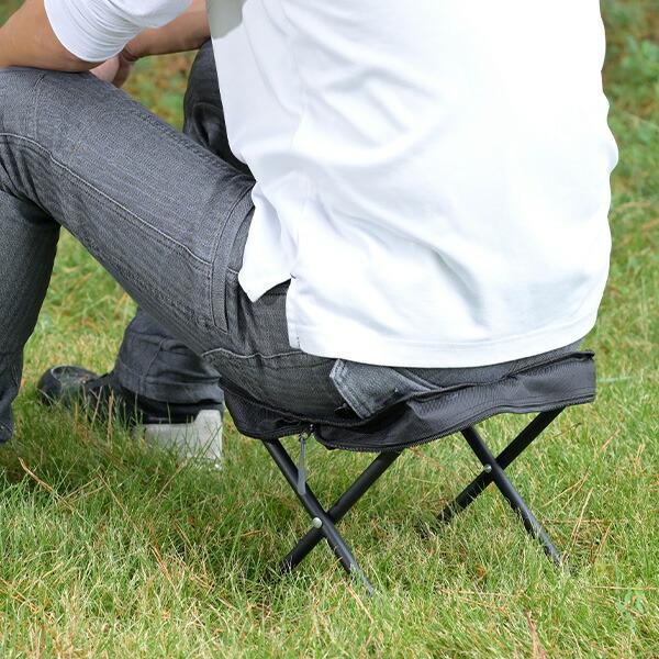 未使用品◆アウトドア・キャンプ・登山用品◆ 山善（YAMAZEN） アウトドアミニチェア アウトドアチェア 耐荷重80kg