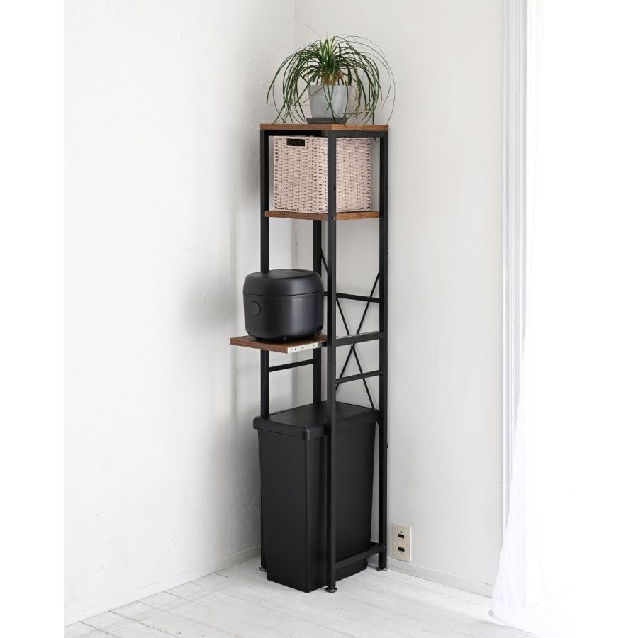 山善（YAMAZEN） キッチンラック スリム 幅32 奥行29 高さ145.5cm