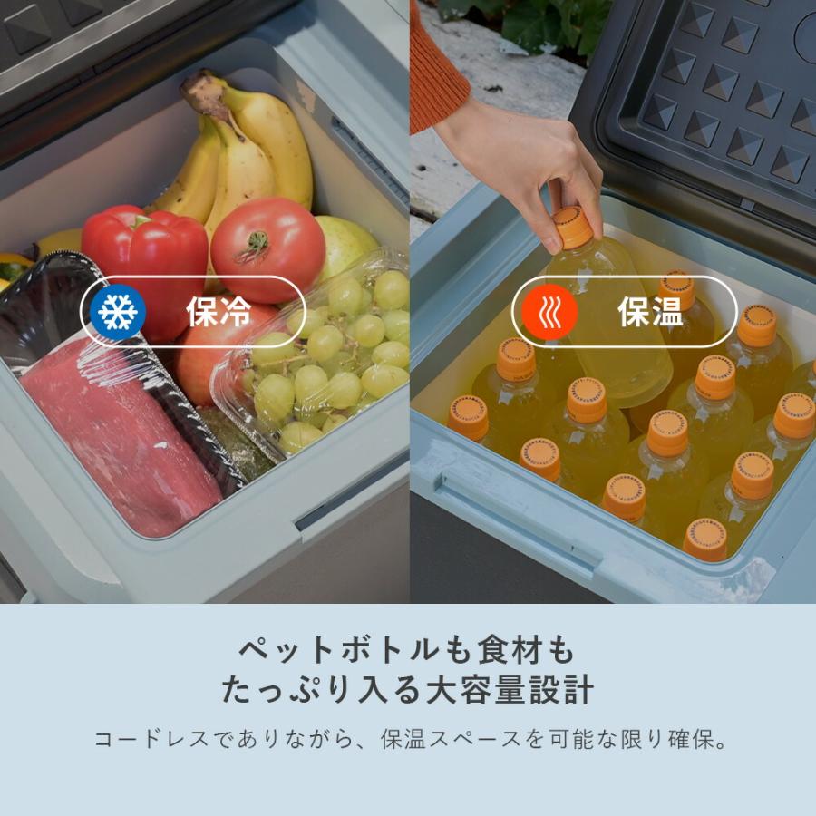 山善（YAMAZEN） ELEIN ポータブル保冷温庫 ポータブル冷蔵庫 車載