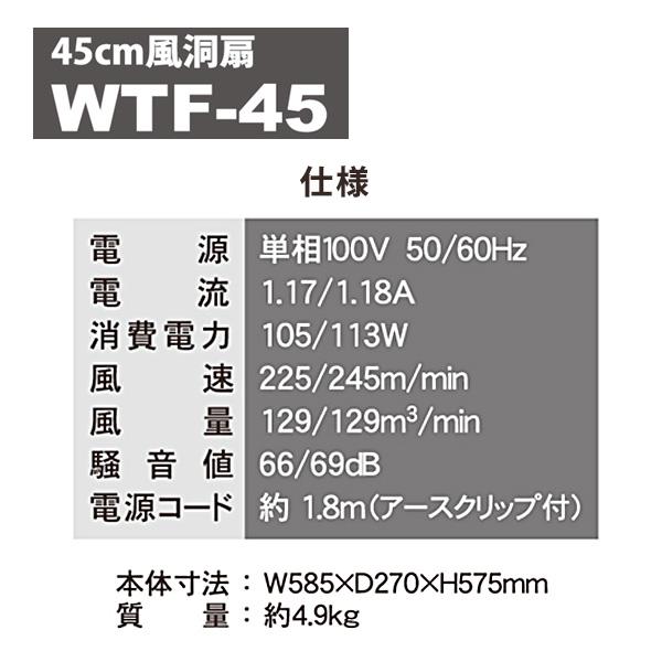 ナカトミ 風洞扇 工場扇 産業用送風機 工業扇 羽45cm 100V : くらしのe