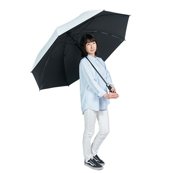 アウトドア観戦用パラソル 晴雨兼用 一級遮光 ワイド130cm OP-1220(WH
