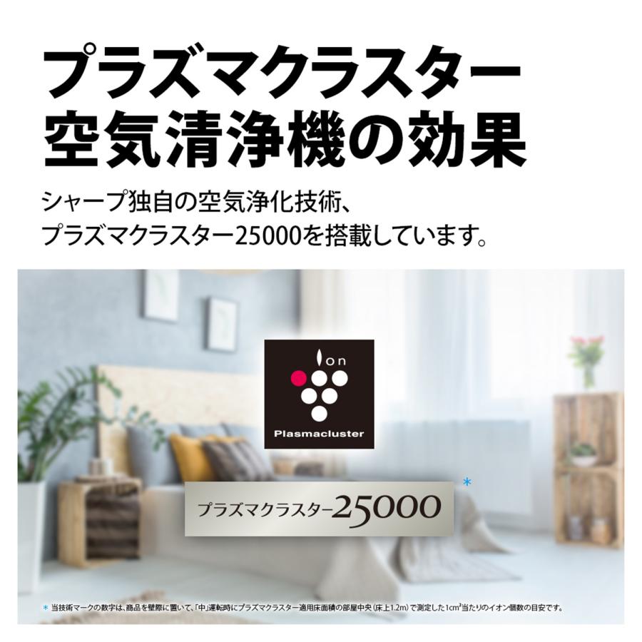 【ほぼ未使用】(2025年製) SHARP 空気清浄機 加湿器 SHARP（シャープ） 空気清浄機 プラズマクラスター 薄型スリムモデル