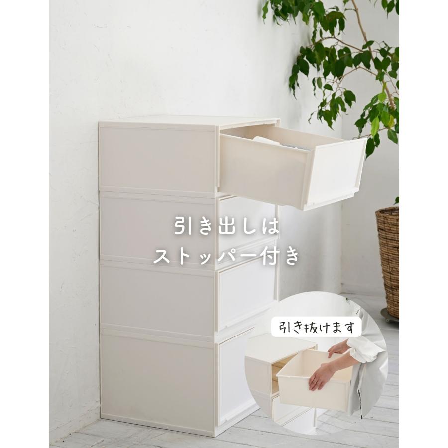 SANKA 収納ケース モジュールケース ワイド 4個セット キャスター付き