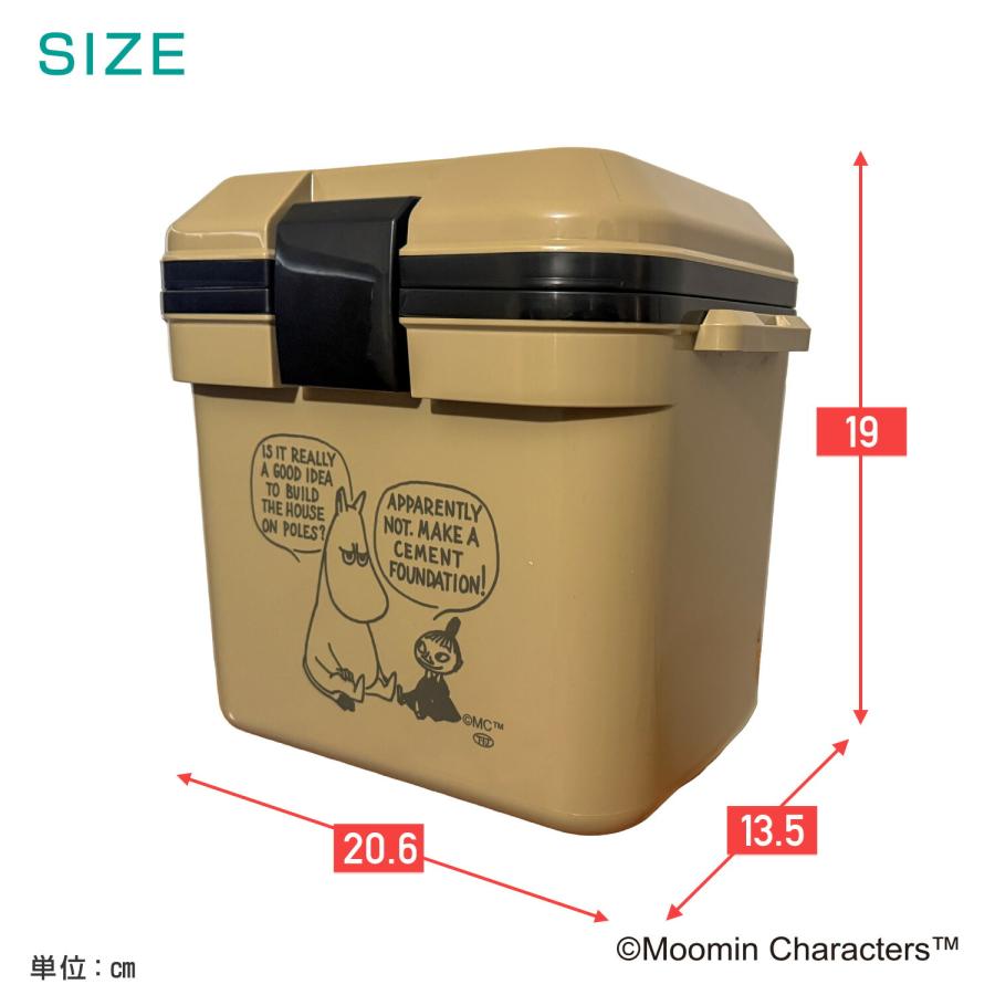 ムーミン 日本製 クーラーボックス 7L 500mlペットボトルが立てて6本