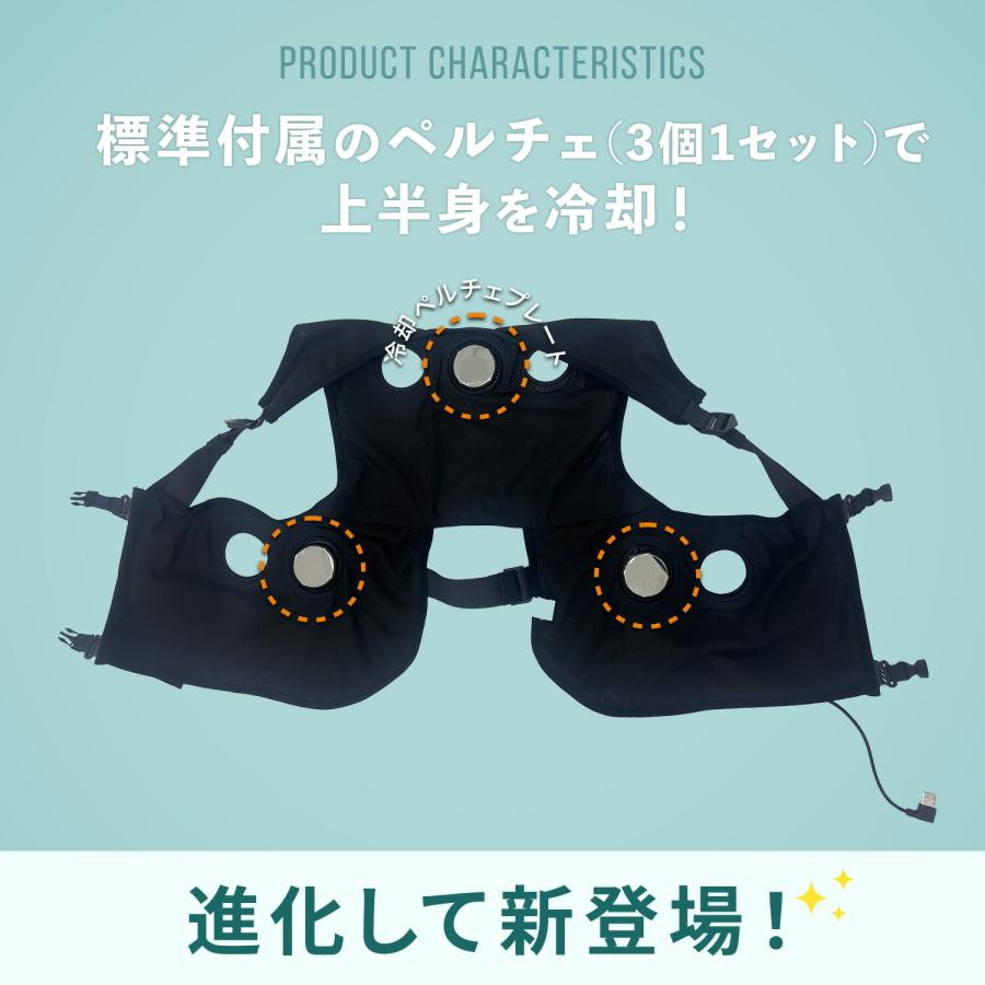 山善（YAMAZEN） ペルチェベスト メッシュ PVF-S3DX 冷却モード 加熱