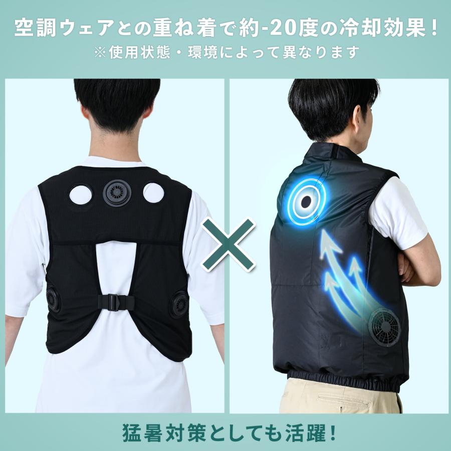 山善（YAMAZEN） ペルチェベスト メッシュ 冷却モード 加熱モード
