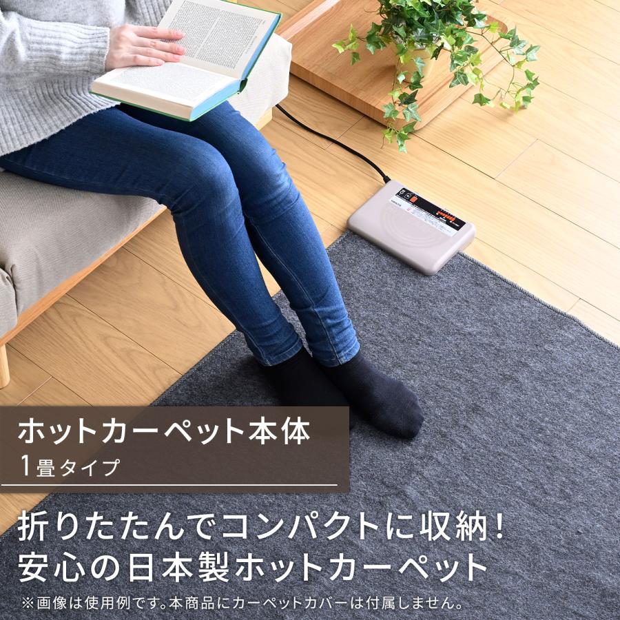 ホットカーペット 日本製 1畳 電気カーペット 本体 山善 YAMAZEN WAC