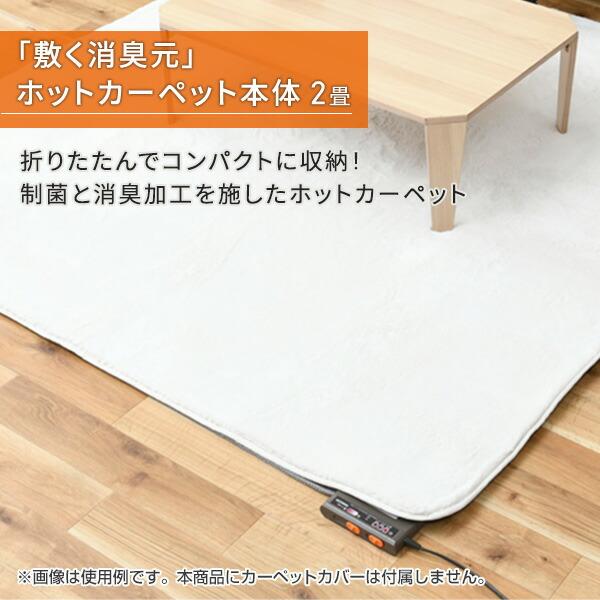 ホットカーペット 2畳 制菌・消臭 「敷く消臭元」二畳 節電 電気
