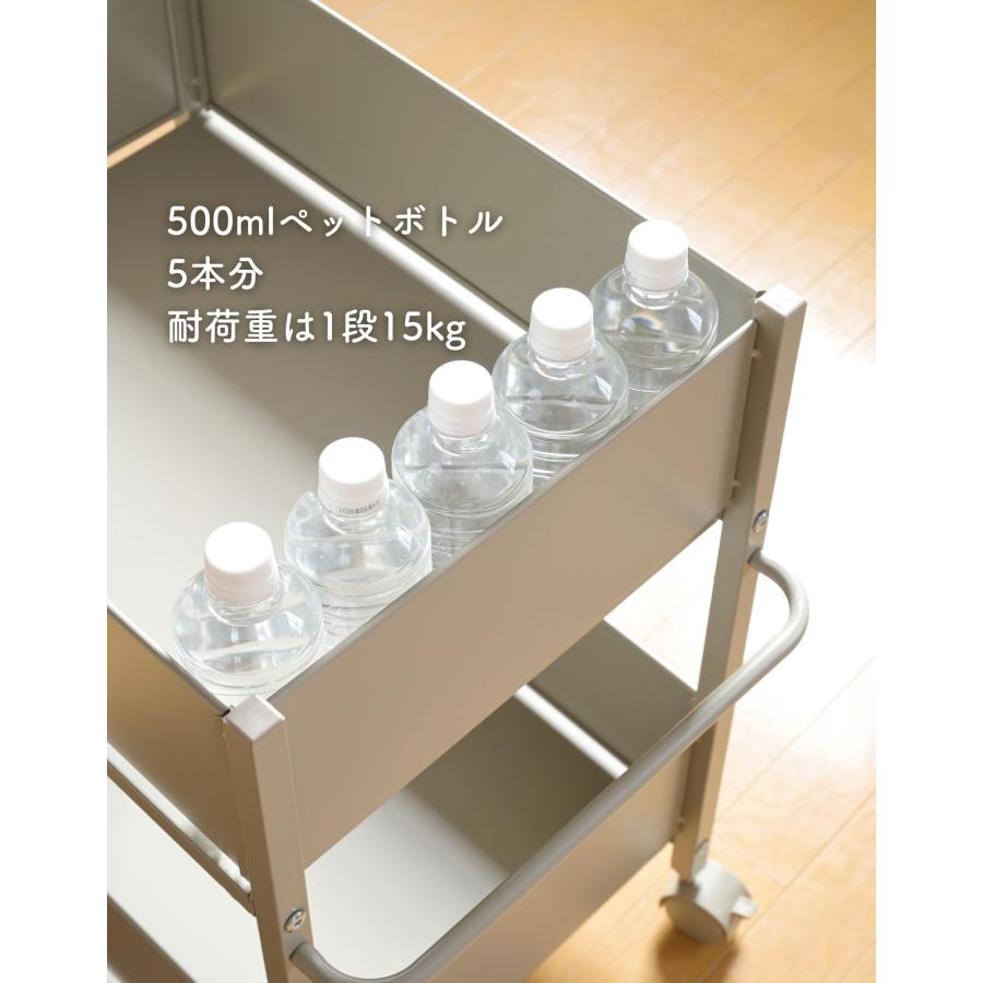 山善（YAMAZEN） 2個組 頑丈 収納ラック キャスター付き 奥行58 高さ