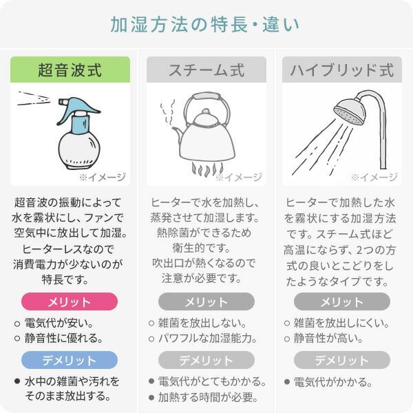 山善（YAMAZEN） 加湿器 超音波式 超音波加湿器 上から給水 3L 卓上