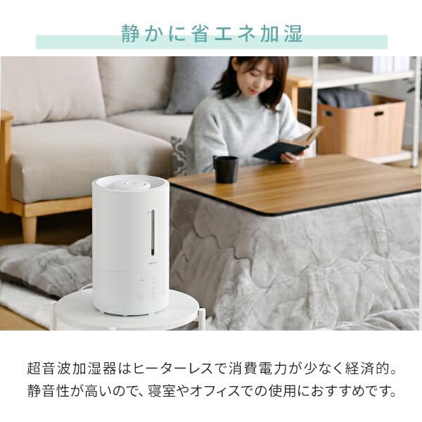 山善 超音波式加湿器 MZ-M15（TM）＋ランドリン8本 山善（YAMAZEN） 加湿器 超音波式 超音波加湿器 上から給水 3L 卓上