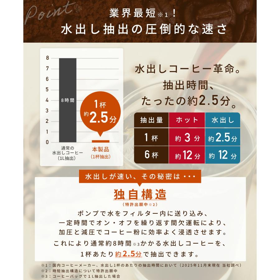 [山善] コーヒーメーカー ドリップ式 水出しコーヒー (1杯2.5分) Amazon.co.jp: [山善] コーヒーメーカー ドリップ式 水出しコーヒー (1