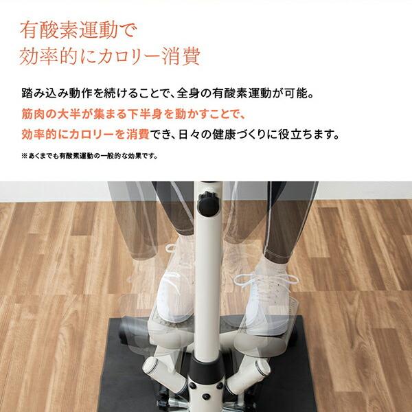 ALINCO 1年保証 ハンドル付きステッパー 保護マット付き
